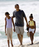 Obama-on-beach