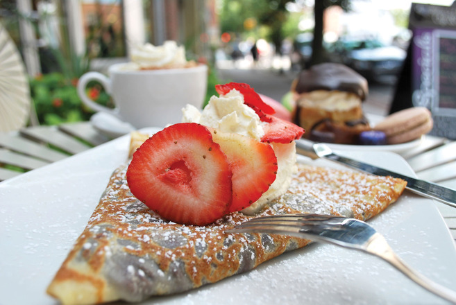 Chocolate Crepe at Helens Chocolate Cafe & Creperie